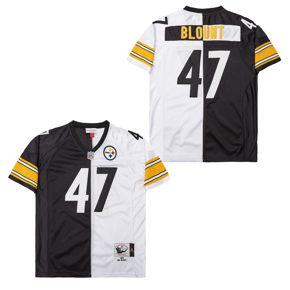 Mitchell And Ness Steelers #47 Throwback Stitched NFL Jersey 2