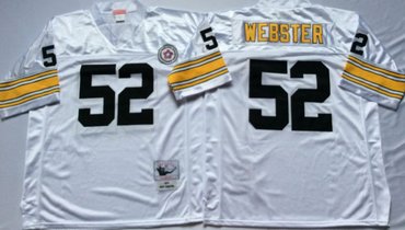 Mitchell And Ness Steelers #52 mike webster white Throwback Stitched NFL Jersey
