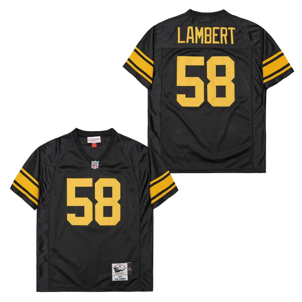 Mitchell And Ness Steelers #58 Throwback Stitched NFL Jersey 1