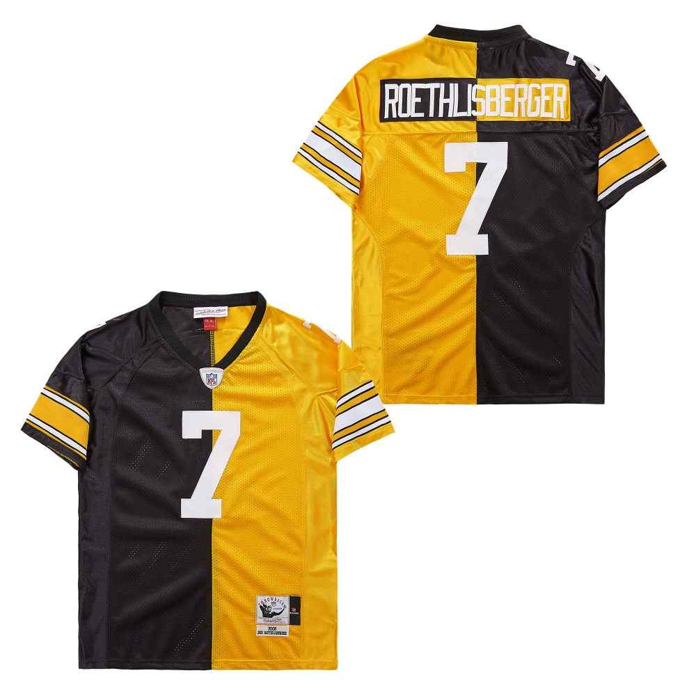 Mitchell And Ness Steelers #7 Throwback Stitched NFL Jersey 1