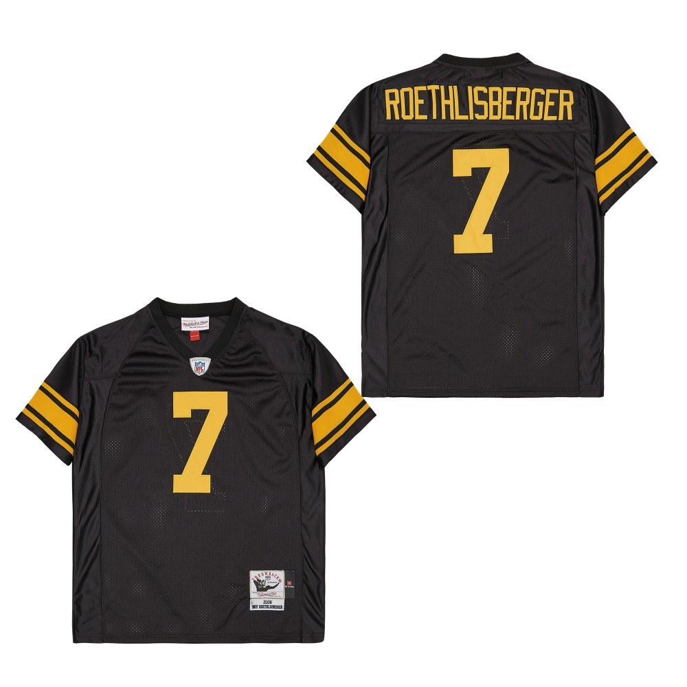 Mitchell And Ness Steelers #7 Throwback Stitched NFL Jersey 6