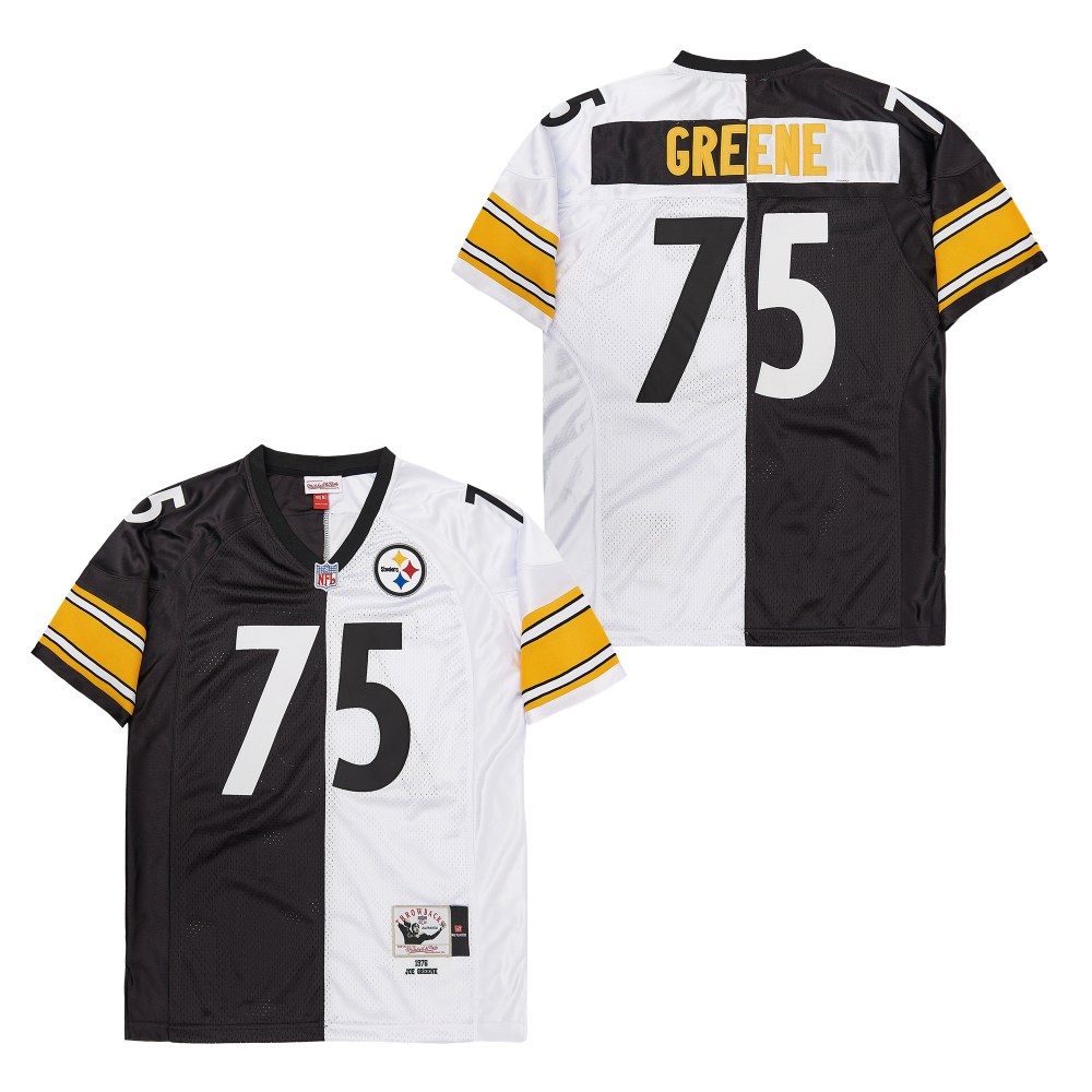 Mitchell And Ness Steelers #75 Throwback Stitched NFL Jersey 2