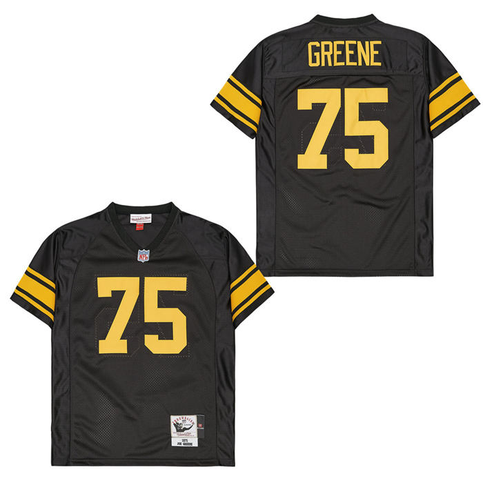 Mitchell And Ness Steelers #75 Throwback Stitched NFL Jersey 3