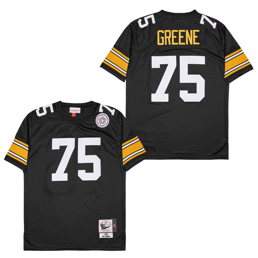 Mitchell And Ness Steelers #75 Throwback Stitched NFL Jersey 6