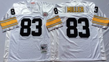Mitchell And Ness Steelers #83 Heath Miller white Throwback Stitched NFL Jersey Mitchell And Ness Steelers #83 Heath Miller white Throwback Stitched NFL Jersey