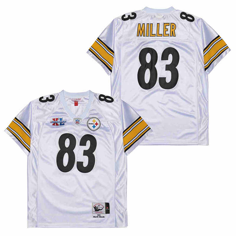 Mitchell And Ness Steelers #83 Throwback Stitched NFL Jersey 8