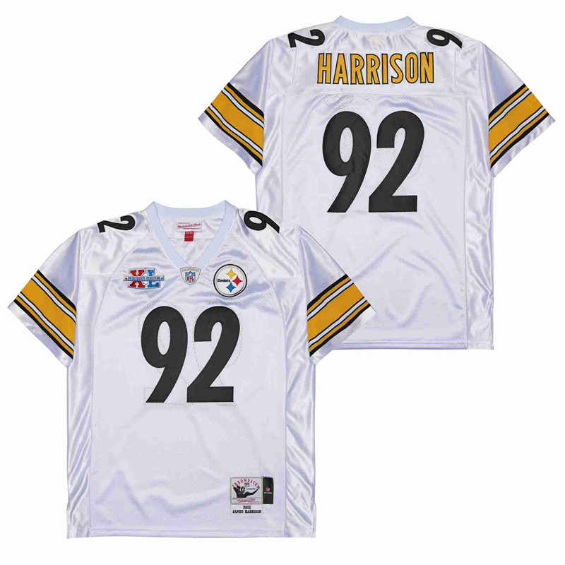 Mitchell And Ness Steelers #92 Throwback Stitched NFL Jersey 1