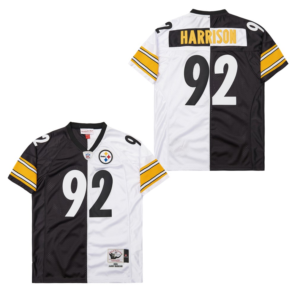 Mitchell And Ness Steelers #92 Throwback Stitched NFL Jersey 7
