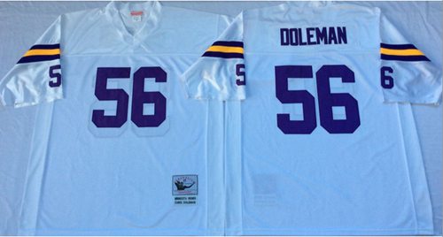 Mitchell And Ness Vikings #56 Chris Doleman White Throwback Stitched NFL Jersey Mitchell And Ness Vikings #56 Chris Doleman White Throwback Stitched NFL Jersey