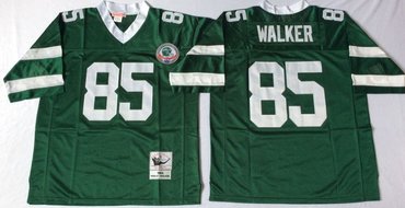 Mitchell And Ness jets #85 wesley walker green  Throwback Stitched NFL Jerseys