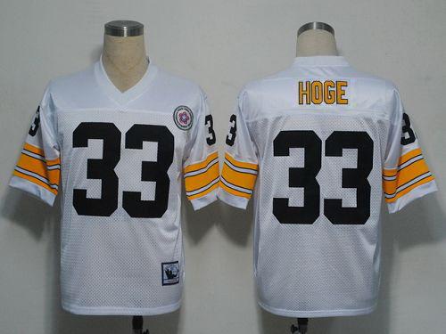 Mitchell and Ness Steelers #33 Merril Hoge White Stitched NFL Jersey Mitchell and Ness Steelers #33 Merril Hoge White Stitched NFL Jersey