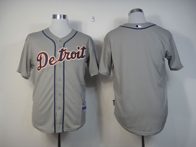 Mlb Jerseys Detroit Tigers Blank jersey Grey