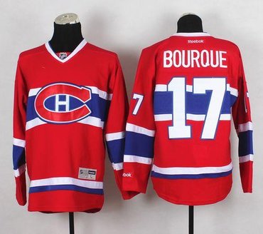 Montreal Canadiens #17 Rene Bourque Red Home Stitched NHL Jersey