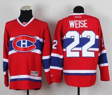 Montreal Canadiens #22 Dale Weise Red Home Stitched NHL Jersey