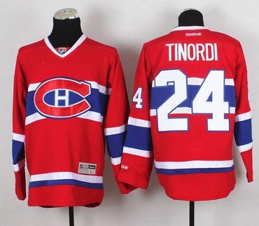 Montreal Canadiens #24 Jarred Tinordi Red Home Stitched NHL Jersey