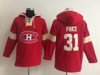 Montreal Canadiens #31 Carey Price Red Pullover NHL Hoodie Montreal Canadiens #31 Carey Price Red Pullover NHL Hoodie