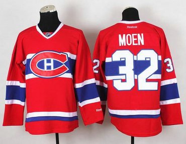 Montreal Canadiens #32 Travis Moen Red Stitched NHL Jersey