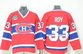 Montreal Canadiens #33 Patrick Roy Red CCM Throwback Stitched NHL Jersey