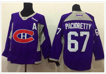 Montreal Canadiens #67 Max Pacioretty Purple Practice Stitched NHL Jersey
