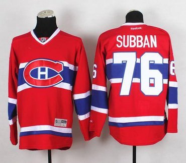 Montreal Canadiens #76 PK Subban Red New CH Stitched NHL Jersey