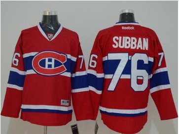 Montreal Canadiens #76 PK Subban Red New CH Stitched NHL Jersey