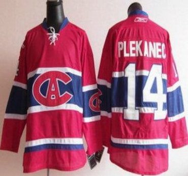 Montreal Canadiens 14 Tomas Plekanec Red NHL Jerseys CA