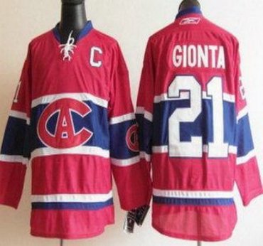 Montreal Canadiens 21 Brian Gionta Red NHL Jerseys CA