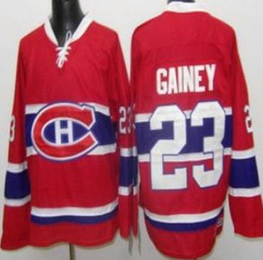 Montreal Canadiens 23 Bob Gainey Red Throwback CCM NHL Jerseys