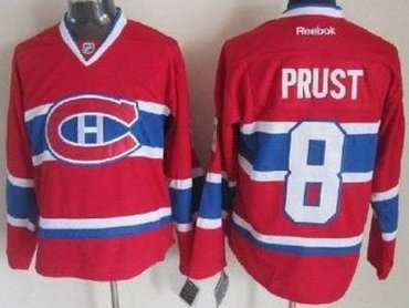 Montreal Canadiens 8 Brandon Prust Red NHL Jerseys