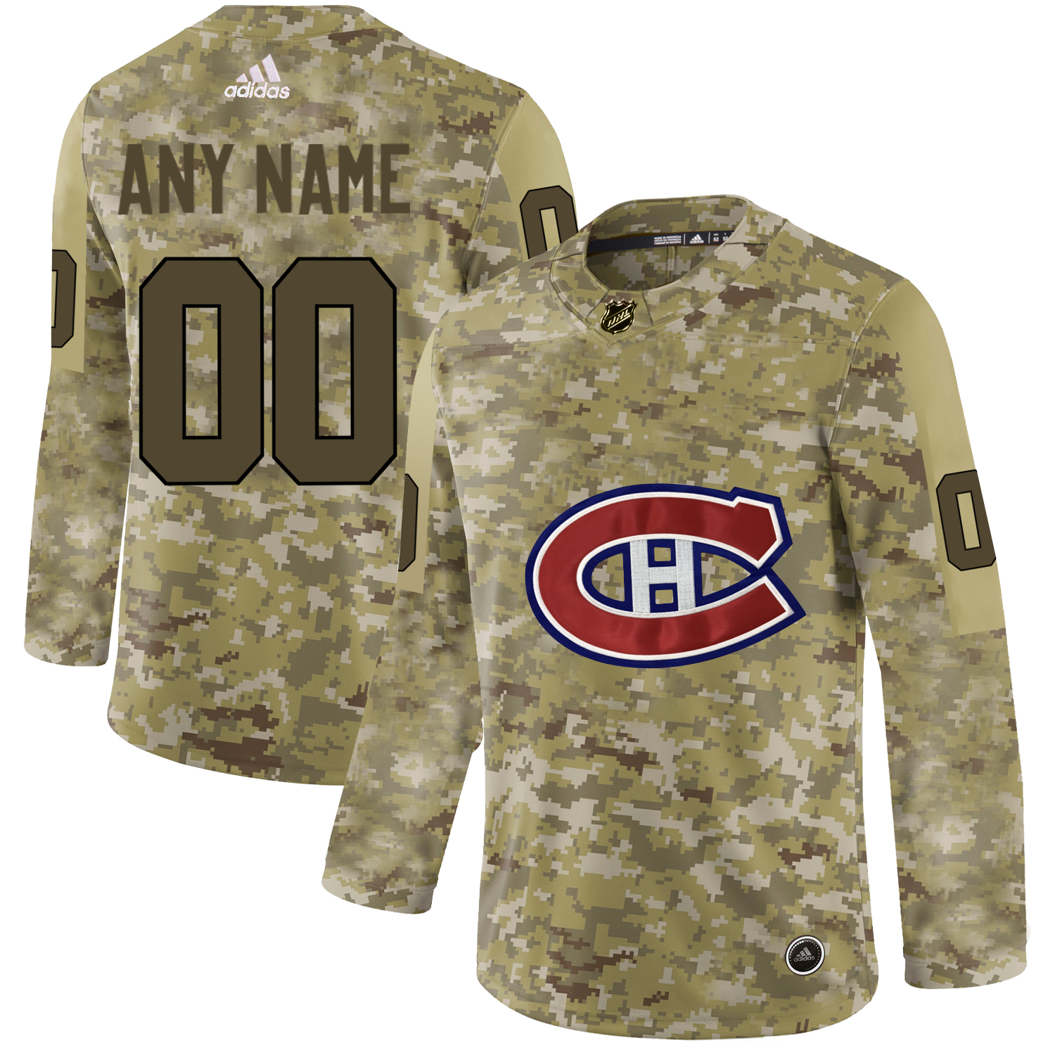 Montreal Canadiens Camo Men's Customized Adidas Jersey Montreal Canadiens Camo Men's Customized Adidas Jersey