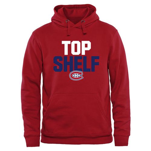 Montreal Canadiens Top Shelf Pullover Hoodie Red Montreal Canadiens Top Shelf Pullover Hoodie Red