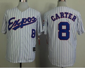 Montreal Expos #8 Gary Carter White(Black Strip) Mitchell And Ness 1982 Throwback Stitched Baseball Jersey Montreal Expos #8 Gary Carter White(Black Strip) Mitchell And Ness 1982 Throwback Stitched Baseball Jersey