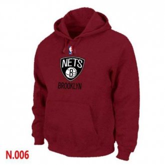 NBA Brooklyn Nets Pullover Hoodie Red NBA Brooklyn Nets Pullover Hoodie Red