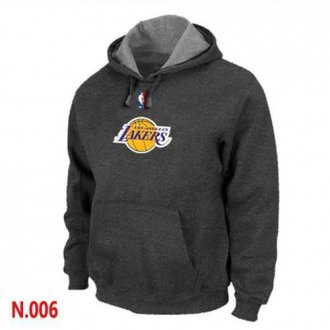 NBA Los Angeles Lakers Pullover Hoodie Dark Grey NBA Los Angeles Lakers Pullover Hoodie Dark Grey