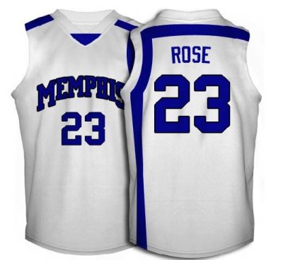 NBA NCAA Memphis 23# Rose Soul Swingman Home Jersey