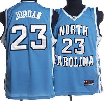 NBA NCAA North Carolina 23# Jordan Blue Jersey
