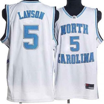 NBA NCAA North Carolina 5# Lawson White Jersey