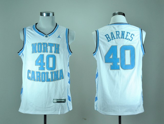 NBA NCAA North Carolina Tar Heels Harrison Barnes 40 White College Basketball Jersey