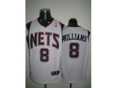 NBA NEW Jersey Nets #8 Williams White Jerseys