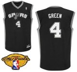 NBA San Antonio Spurs #4 Danny Green black jerseys with fianls patch