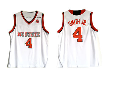 NC State Wolfpack 4 Dennis Smith Jr. White College Basketball Jersey