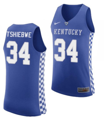 NCAA Kentucky Wildcat TSHIEBWE #34 Basketball Jersey NCAA Kentucky Wildcat TSHIEBWE #34 Basketball Jersey