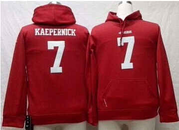 NEW 49ers #7 Colin Kaepernick Red Youth Pullover NFL Hoodie NEW 49ers #7 Colin Kaepernick Red Youth Pullover NFL Hoodie