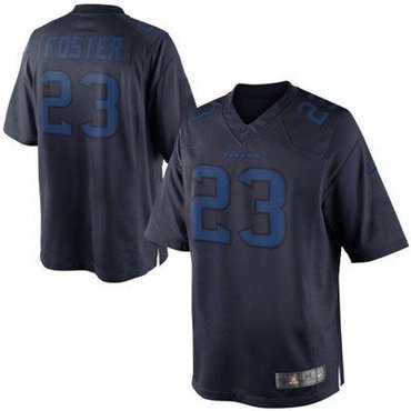 NEW Arian Foster #23 Houston Texans Drenched Limited Jersey(Navy Blue)
