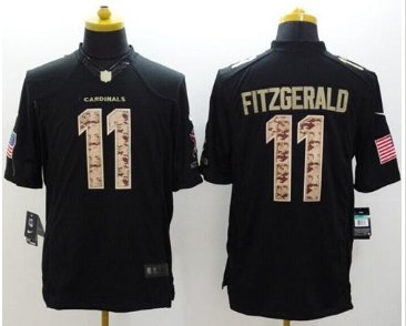 NEW Arizona Cardinals #11 Larry Fitzgerald Black NFL Limited Salute to Service Jersey NEW Arizona Cardinals #11 Larry Fitzgerald Black NFL Limited Salute to Service Jersey