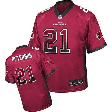 NEW Arizona Cardinals 21 Patrick Peterson Red Team Color Stitched NFL Elite Drift Fashion Jersey