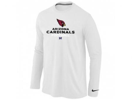 NEW Arizona Cardinals Critical Victory Long Sleeve T-Shirt White NEW Arizona Cardinals Critical Victory Long Sleeve T-Shirt White