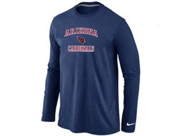 NEW Arizona Cardinals Heart & Soul Long Sleeve T-Shirt D.Blue NEW Arizona Cardinals Heart & Soul Long Sleeve T-Shirt D.Blue