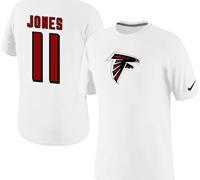 NEW Atlanta Falcons #11 Julio Jones Player Name and Number T-Shirt White NEW Atlanta Falcons #11 Julio Jones Player Name and Number T-Shirt White