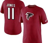 NEW Atlanta Falcons #11 Julio Jones Red Player Name and Number T-Shirt NEW Atlanta Falcons #11 Julio Jones Red Player Name and Number T-Shirt